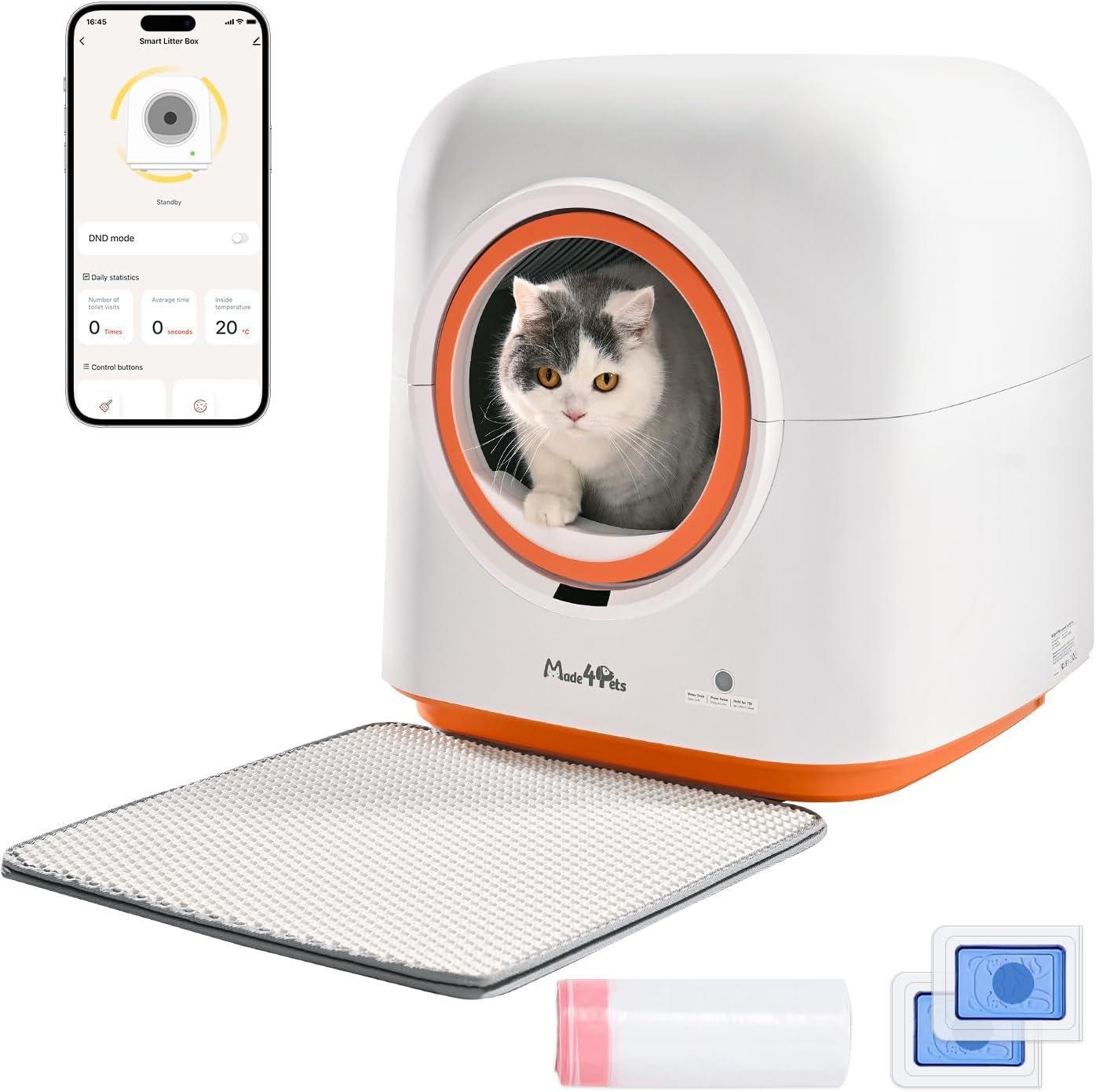 automated litter box cats love 1 Automatic Cat Litter Box, Deodorizing, Infrared Sensor, Suitable Fo –  Charity Pet Store