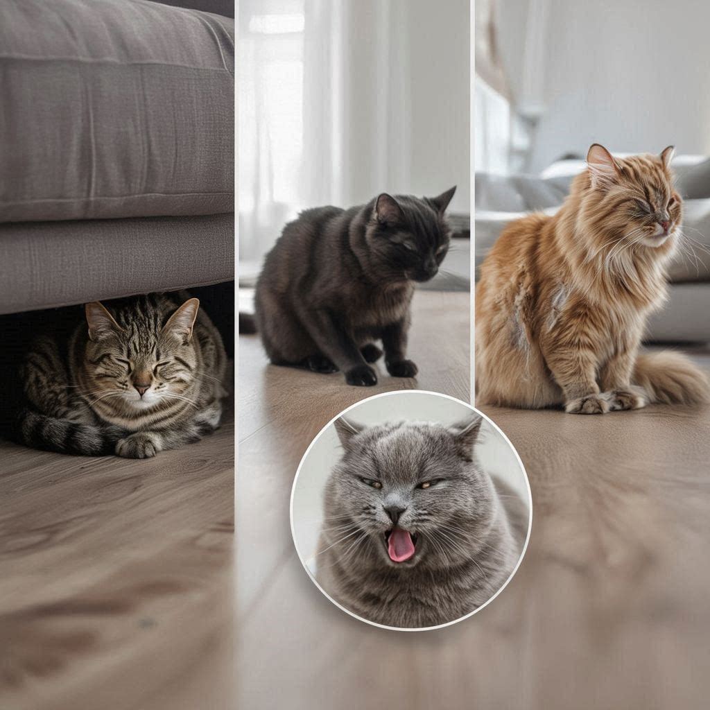 Stress Behaviors in Indoor Cats
