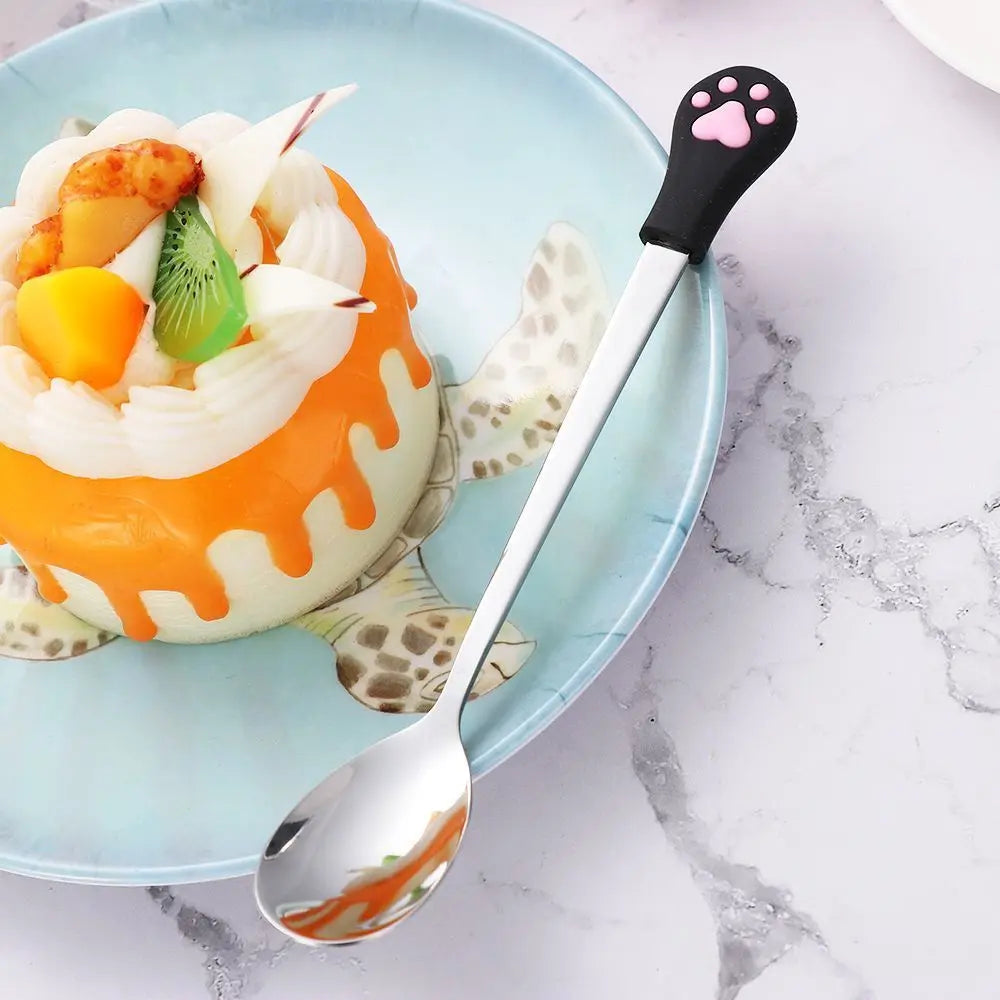 Stainless Steel Cat Paw Spoons by Love My Pet