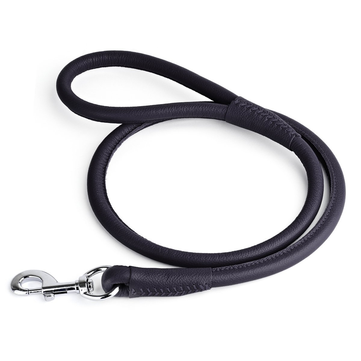 Soft Leather Round Dog Lead by Dogline