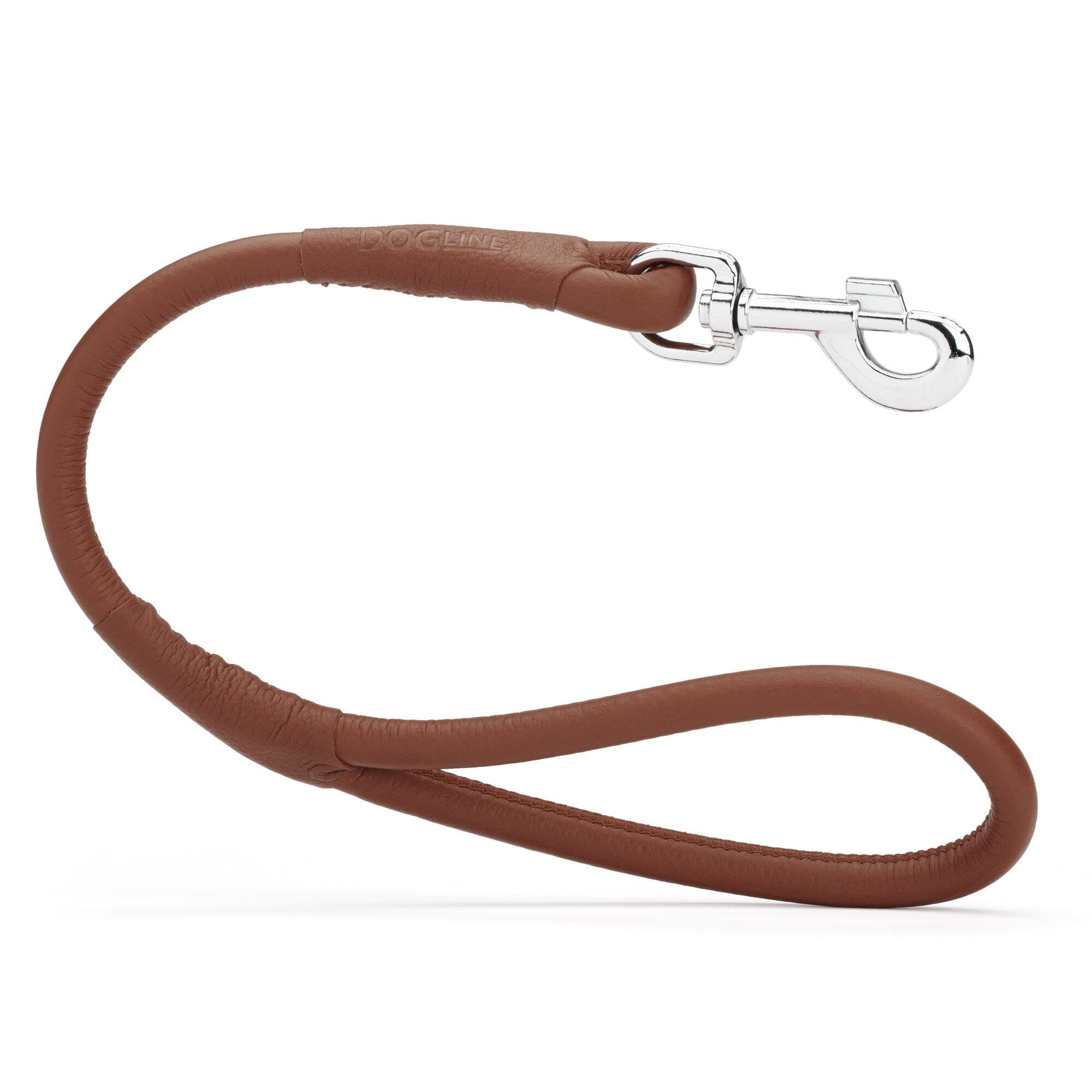 Soft Leather Round Traffic Lead by Dogline