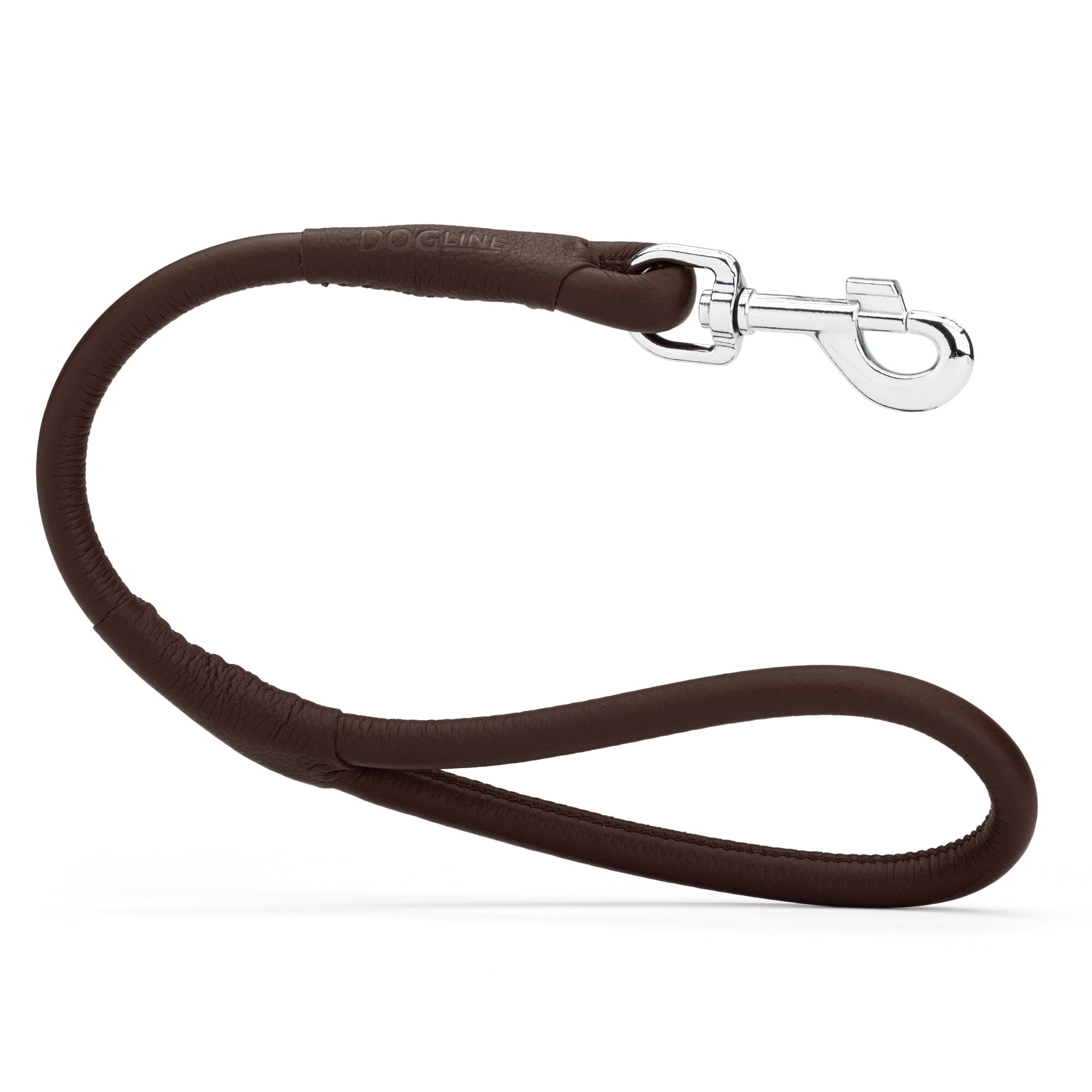 Soft Leather Round Traffic Lead by Dogline
