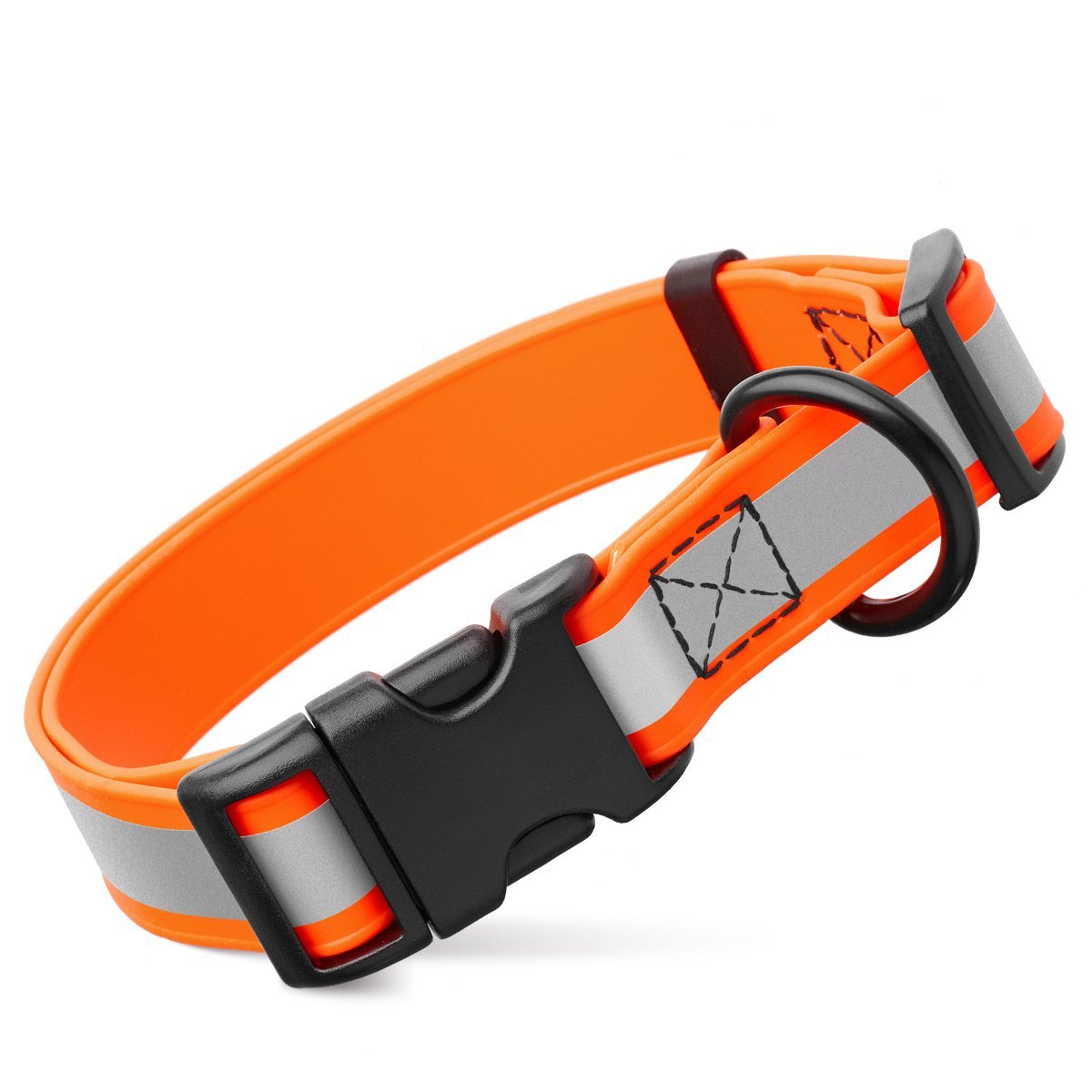 Dogline Biothane Reflective Dog Collar with Quick Release Buckle by Dogline
