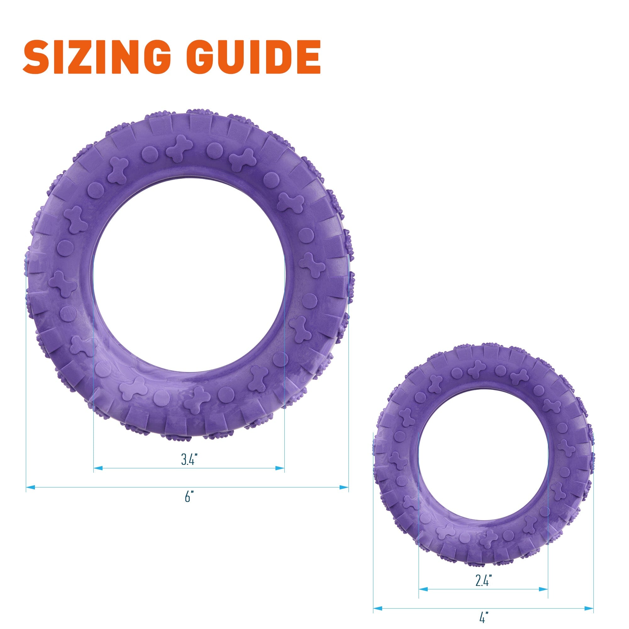 Rubber Tire Toy by Dogline