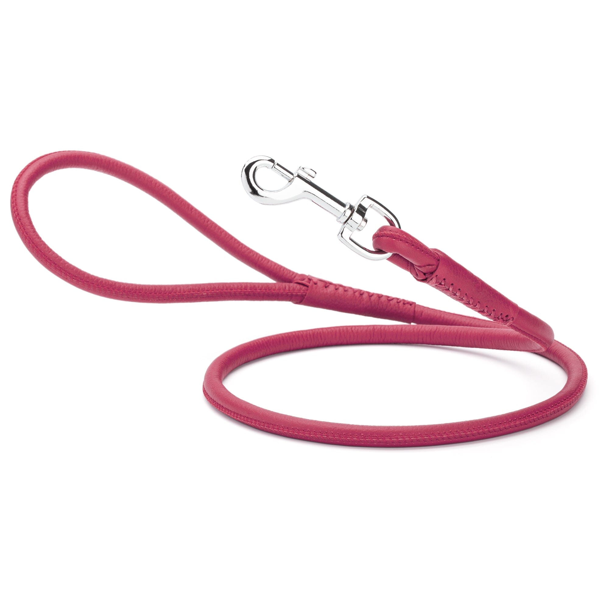 Soft Leather Round Dog Lead by Dogline