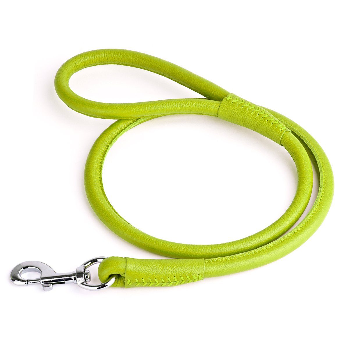 Soft Leather Round Dog Lead by Dogline