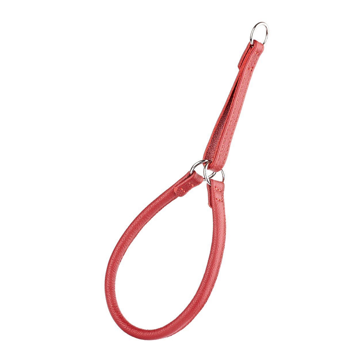 Soft Leather Round Martingale Collar by Dogline
