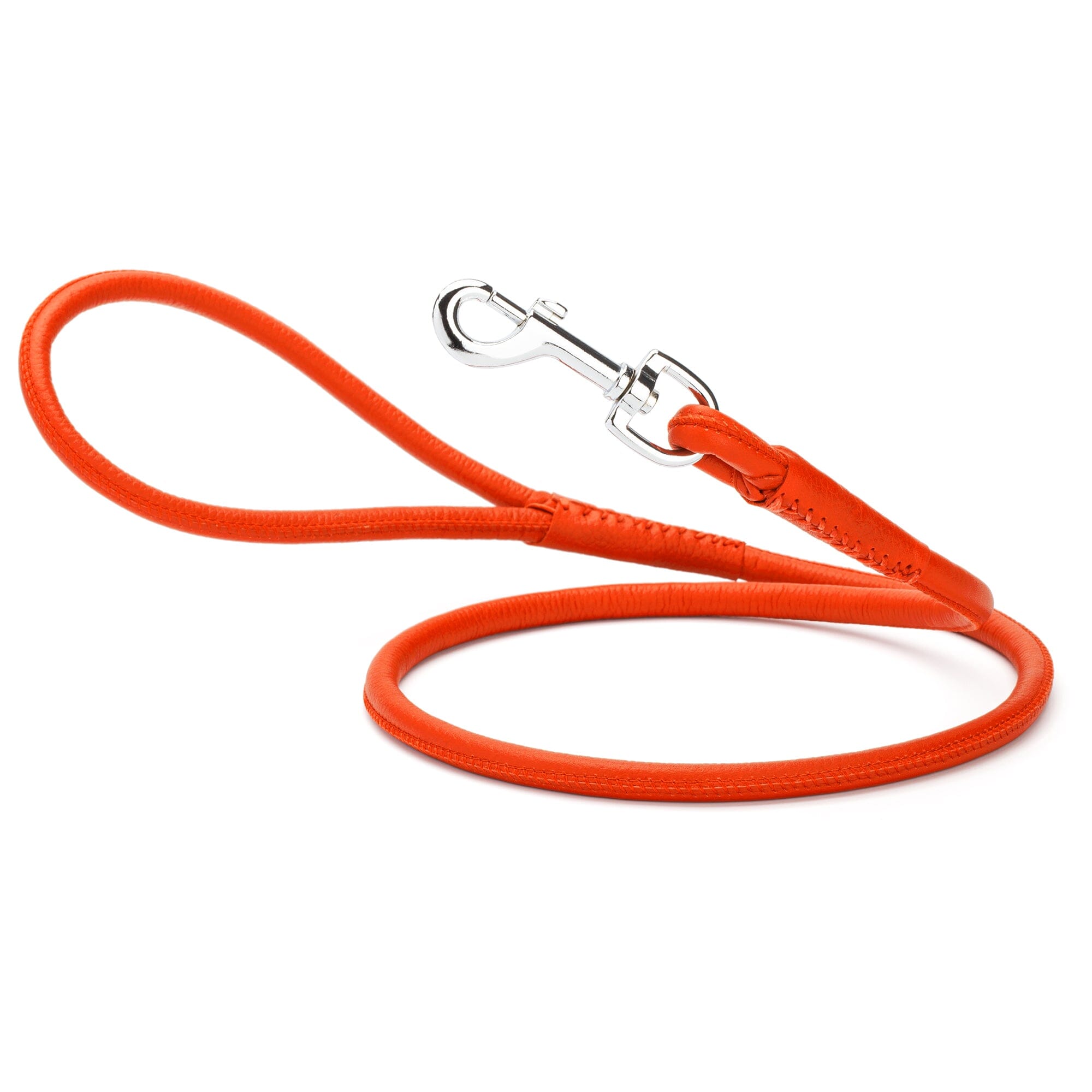 Soft Leather Round Dog Lead by Dogline