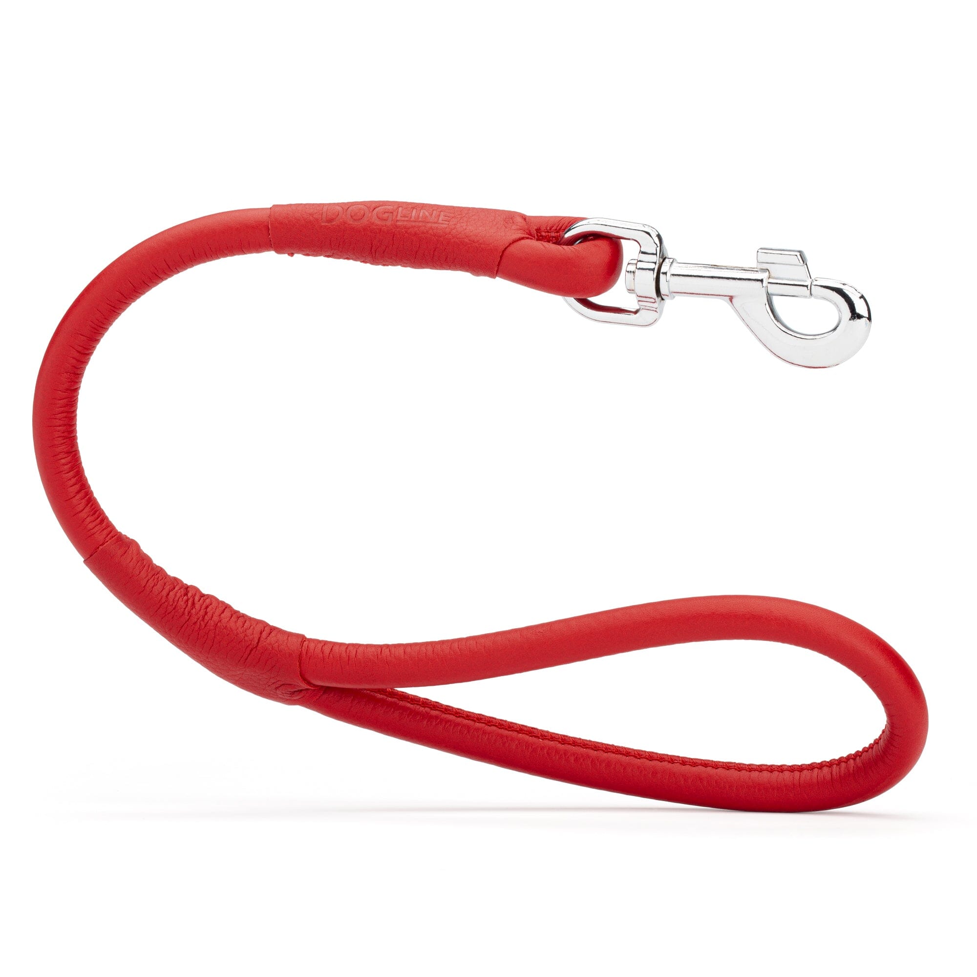 Soft Leather Round Traffic Lead by Dogline