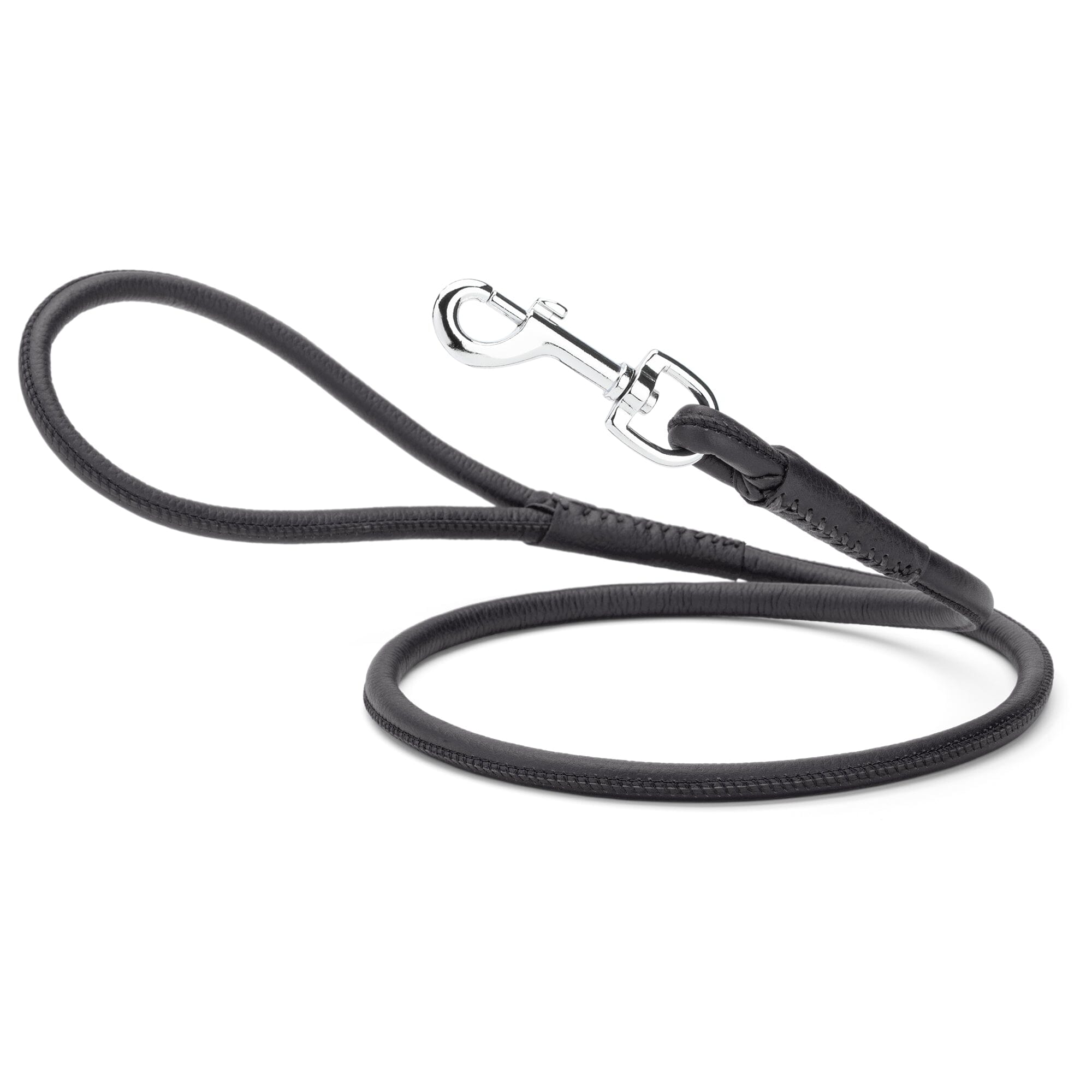 Soft Leather Round Dog Lead by Dogline