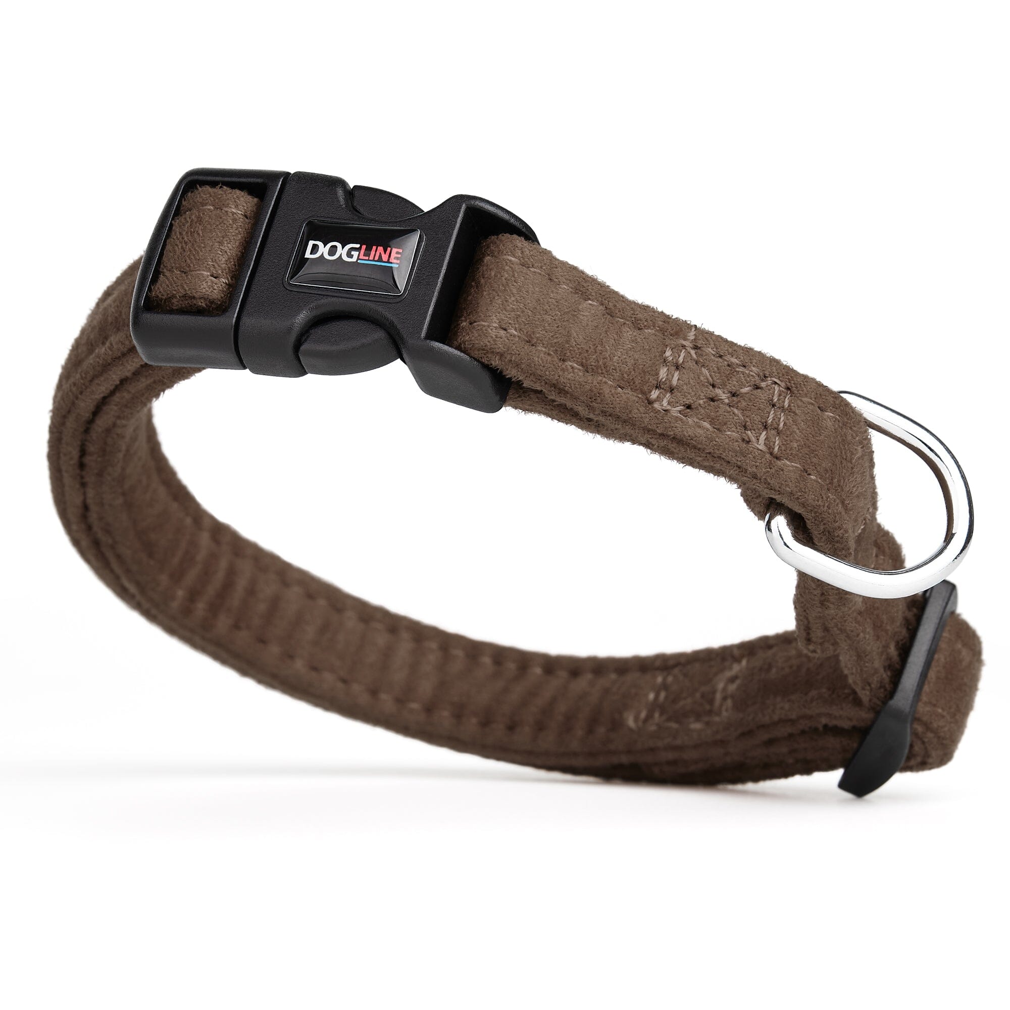 Comfort Microfiber Flat Dog Collar by Dogline