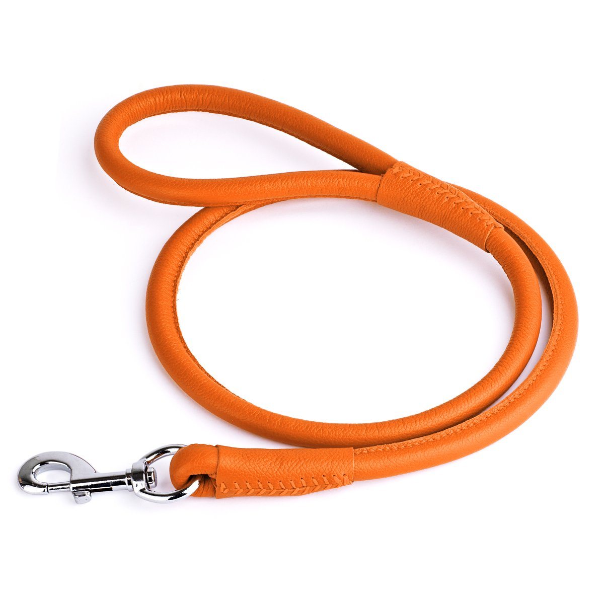 Soft Leather Round Dog Lead by Dogline