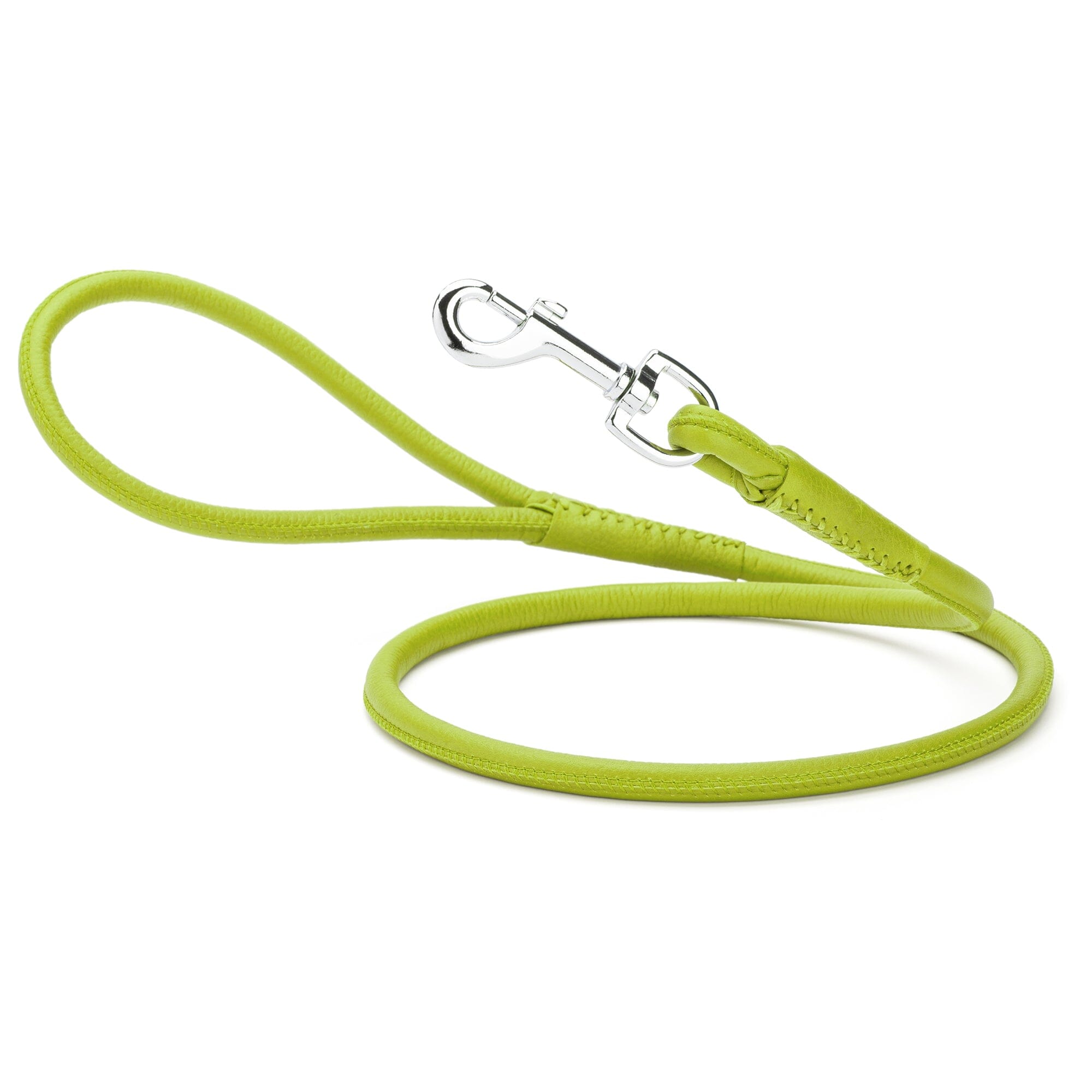 Soft Leather Round Dog Lead by Dogline