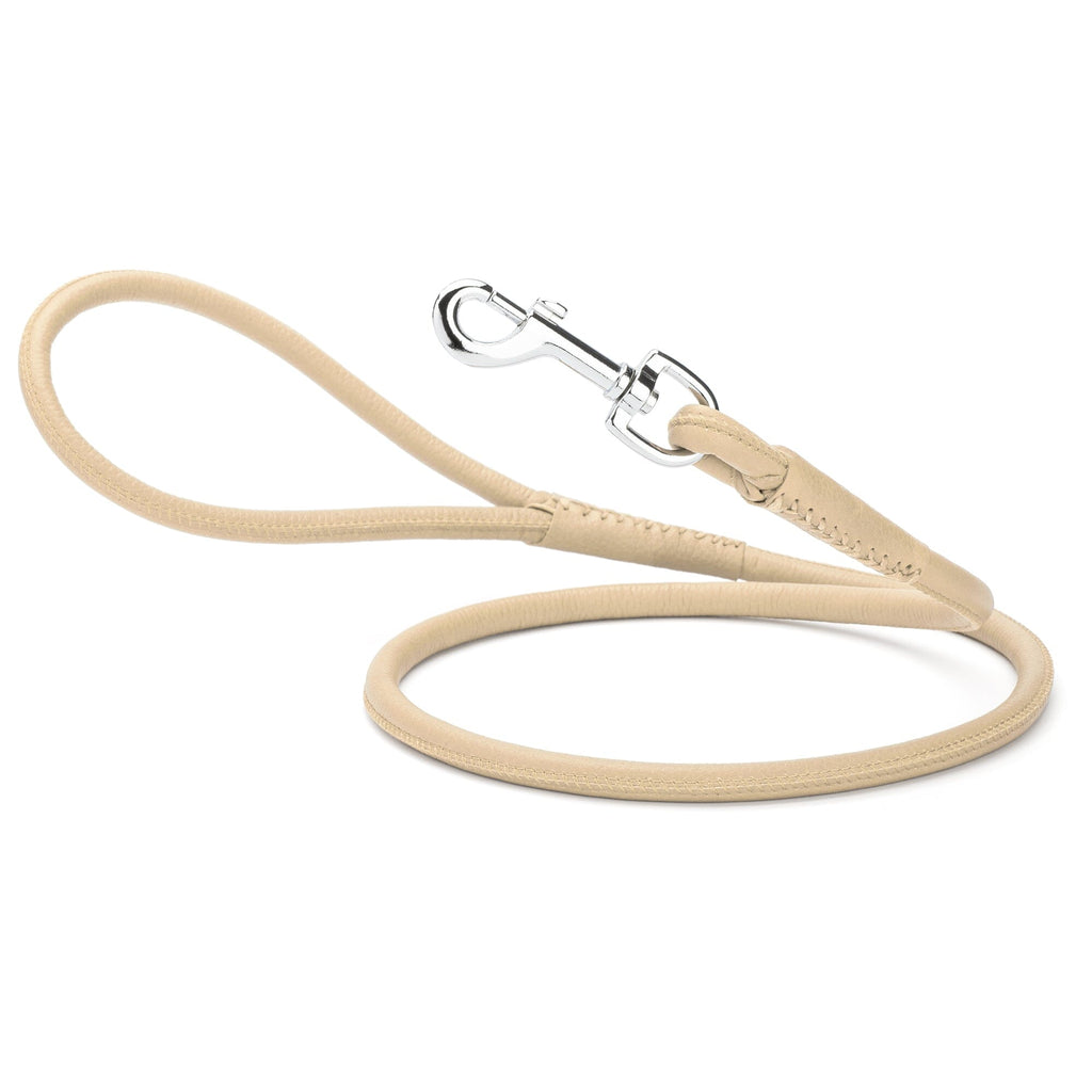 Soft Leather Round Dog Lead by Dogline