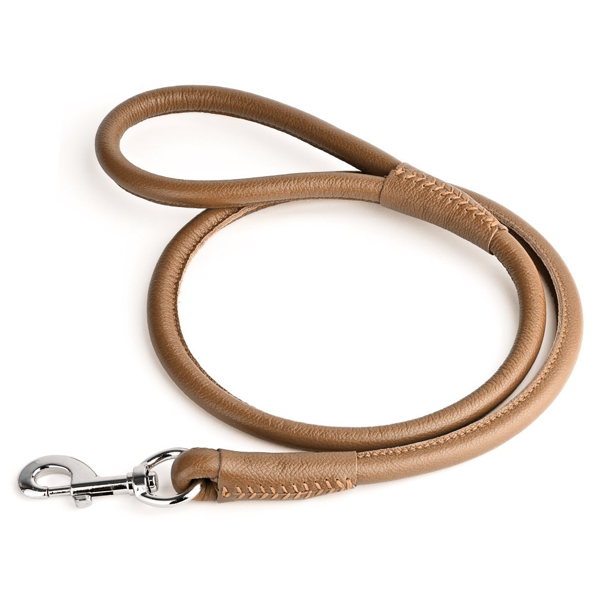 Soft Leather Round Dog Lead by Dogline