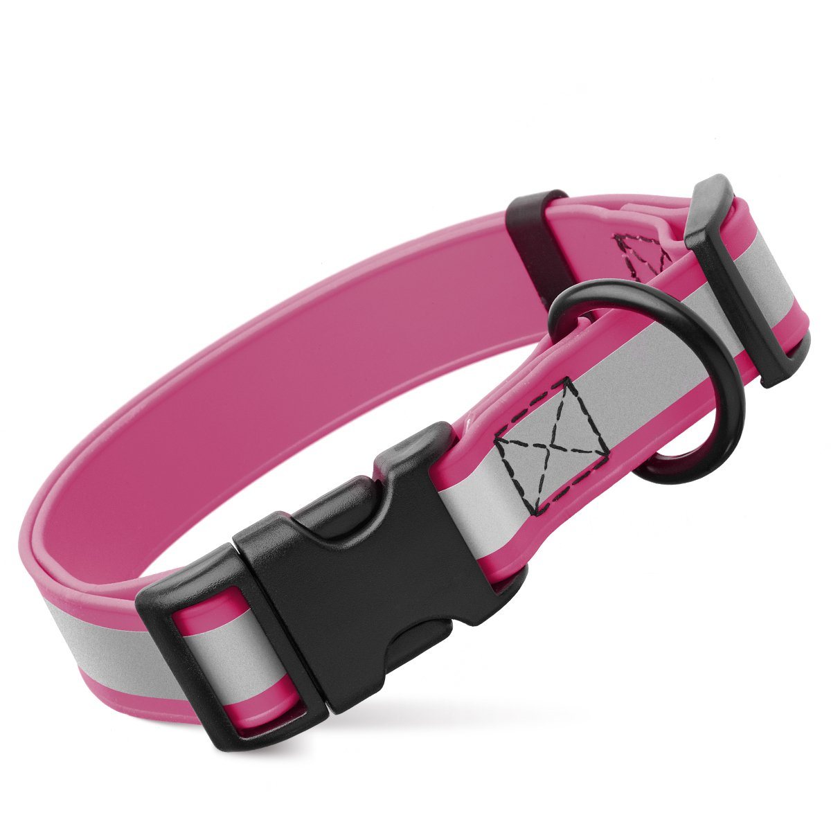 Dogline Biothane Reflective Dog Collar with Quick Release Buckle by Dogline