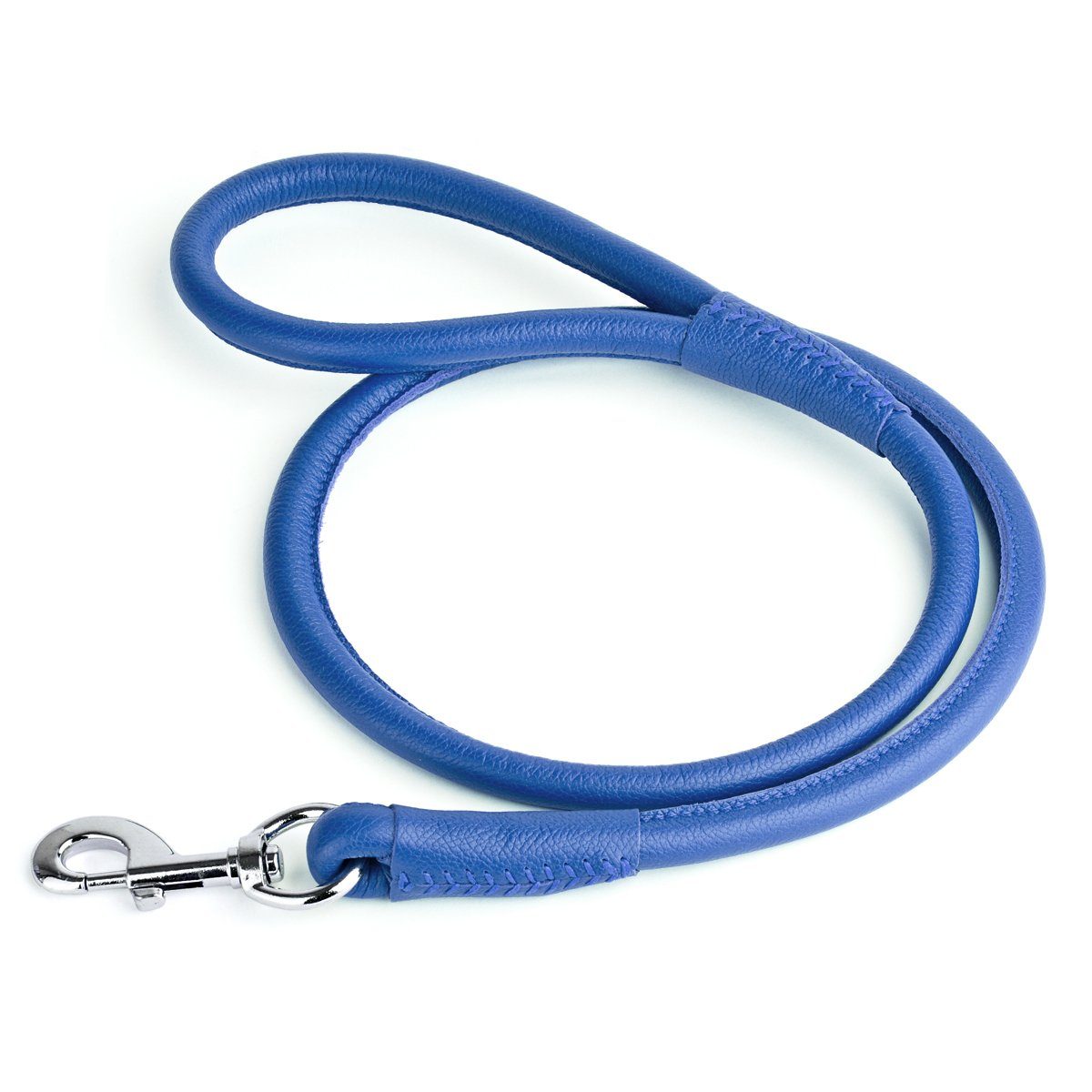 Soft Leather Round Dog Lead by Dogline