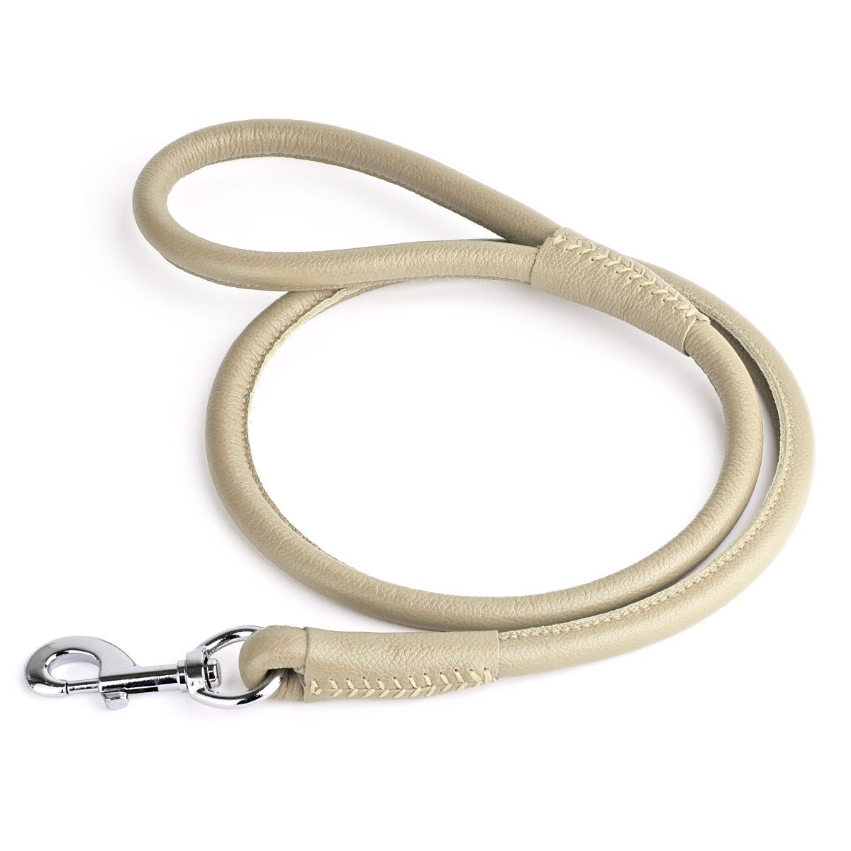 Soft Leather Round Dog Lead by Dogline