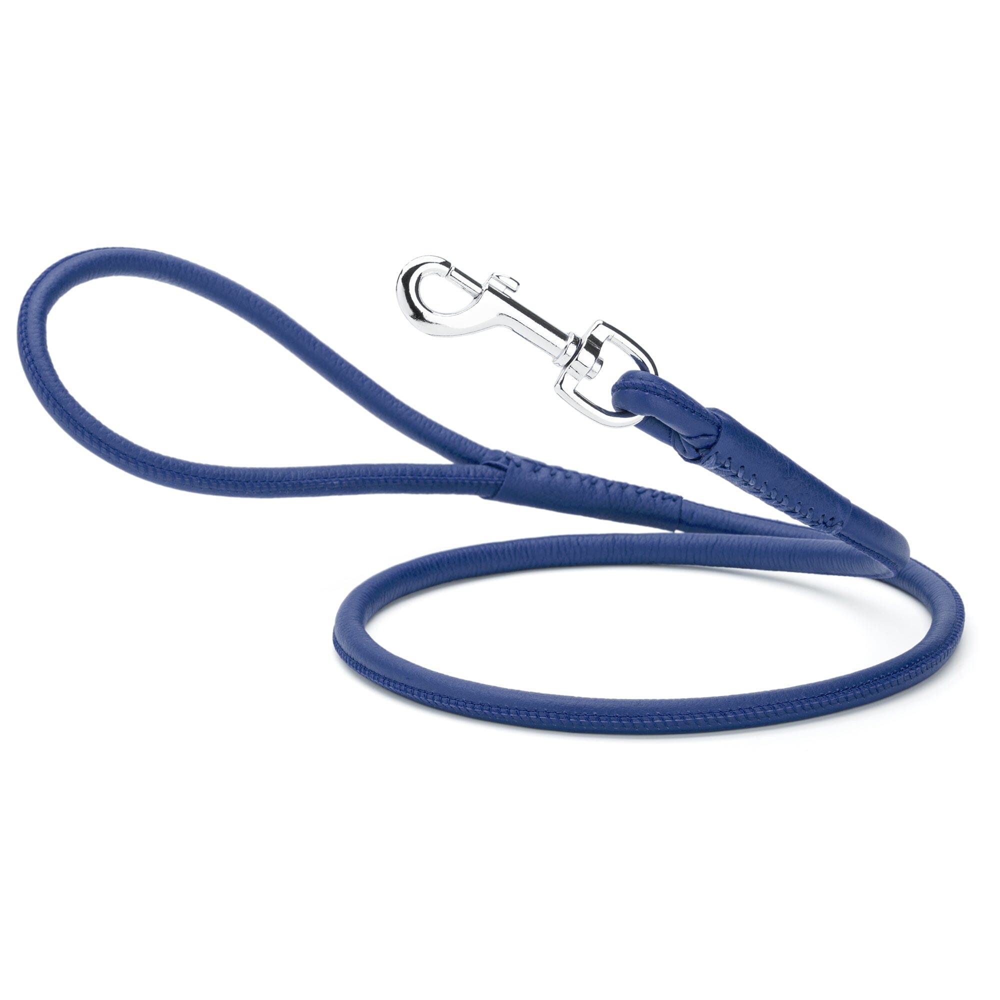 Soft Leather Round Dog Lead by Dogline