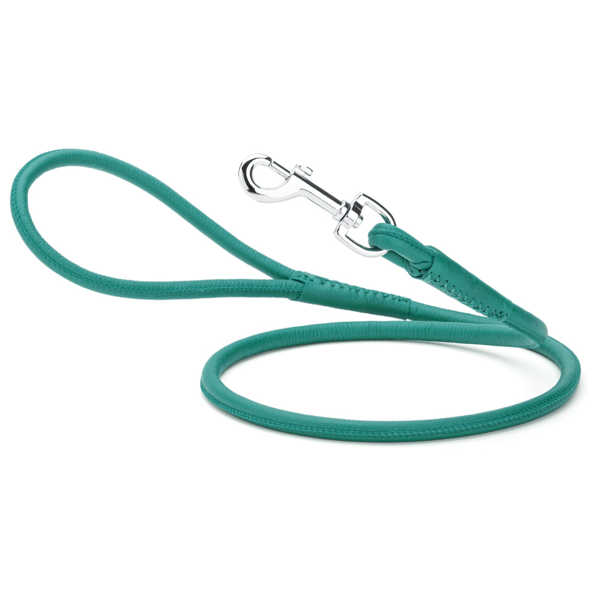 Soft Leather Round Dog Lead by Dogline