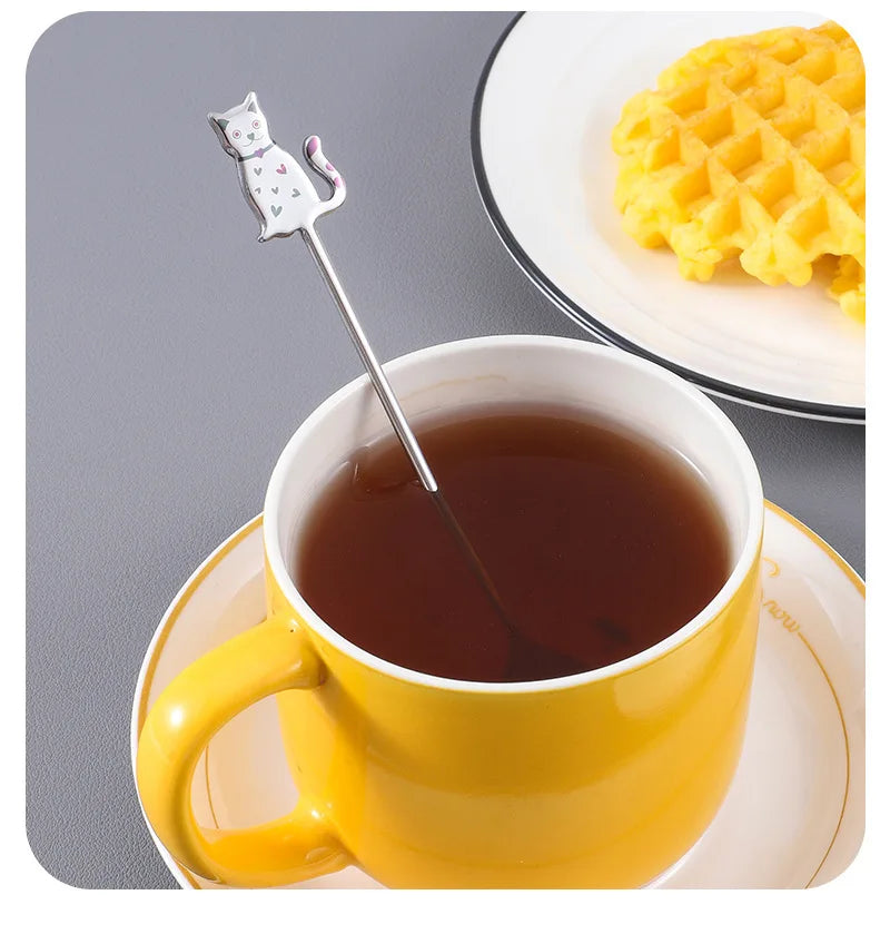 Cute Stainless Steel Cat Shape Teaspoon by Love My Pet