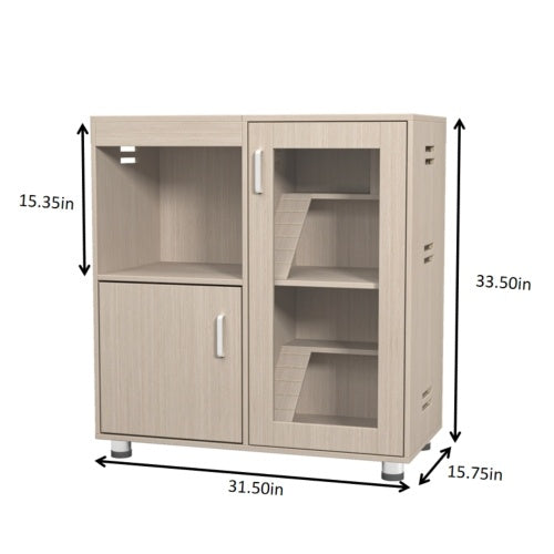 Guinea Pig Cage, 4 Tiers Hamster Cage Wooden With Lockers by Amazing Pet Bargains
