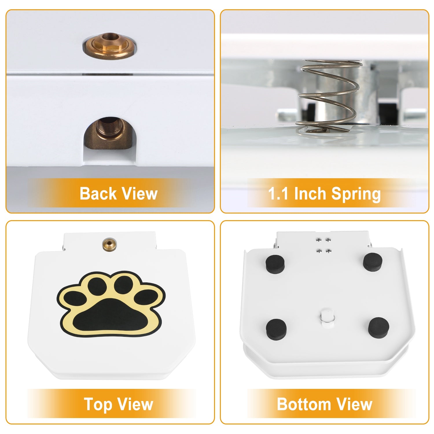 Dog Water Fountain Outdoor Step on Activated Sprinkler