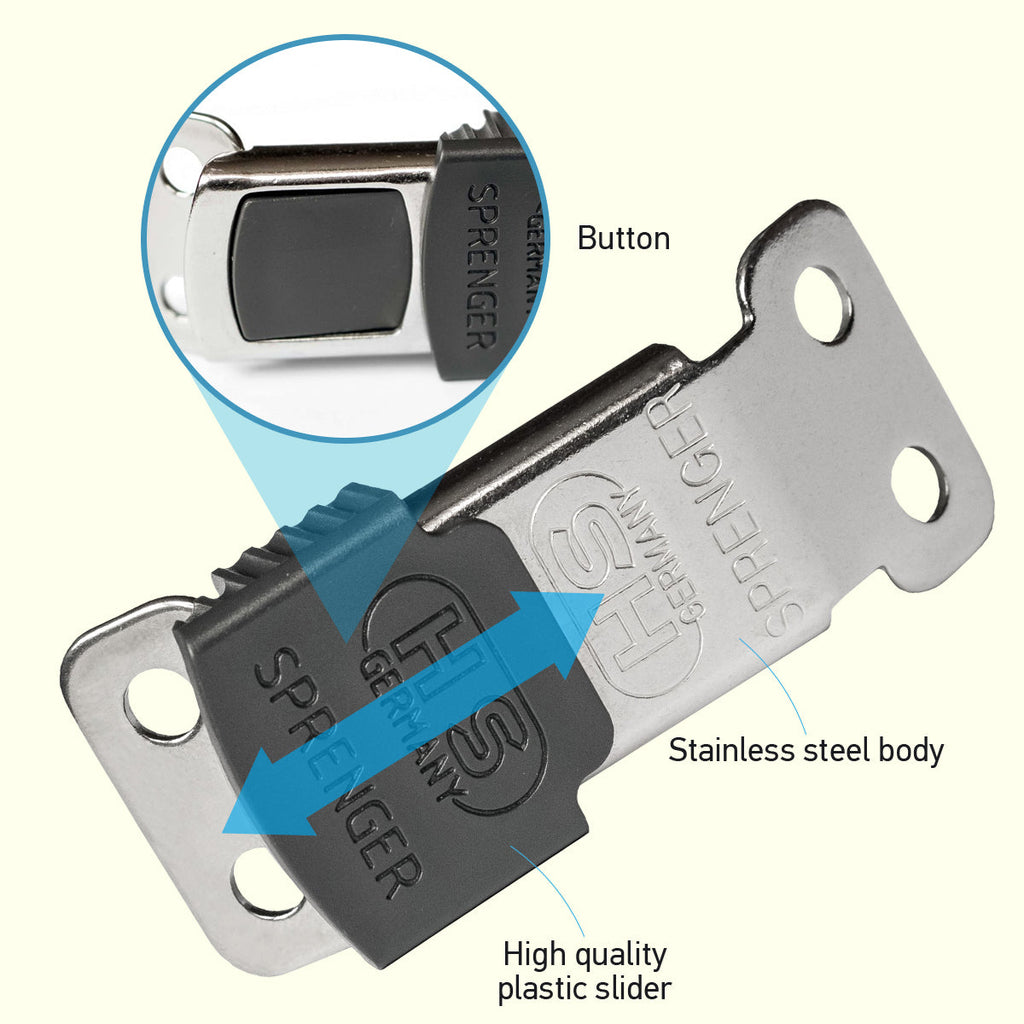 Herm Sprenger - ClicLock Quick Release Buckle - Stainless Steel by Dogline
