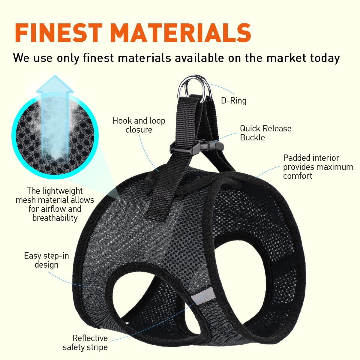 York Mesh Dog Harness by Dogline
