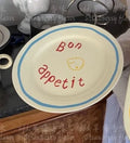 Cream Colored Cute Ceramic Plate Pet Tableware by Love My Pet