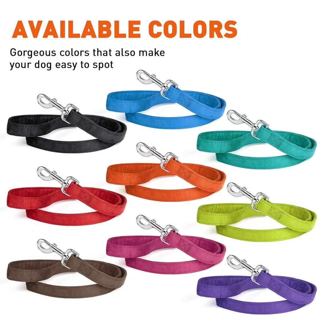 Comfort Microfiber Flat Dog Leash by Dogline