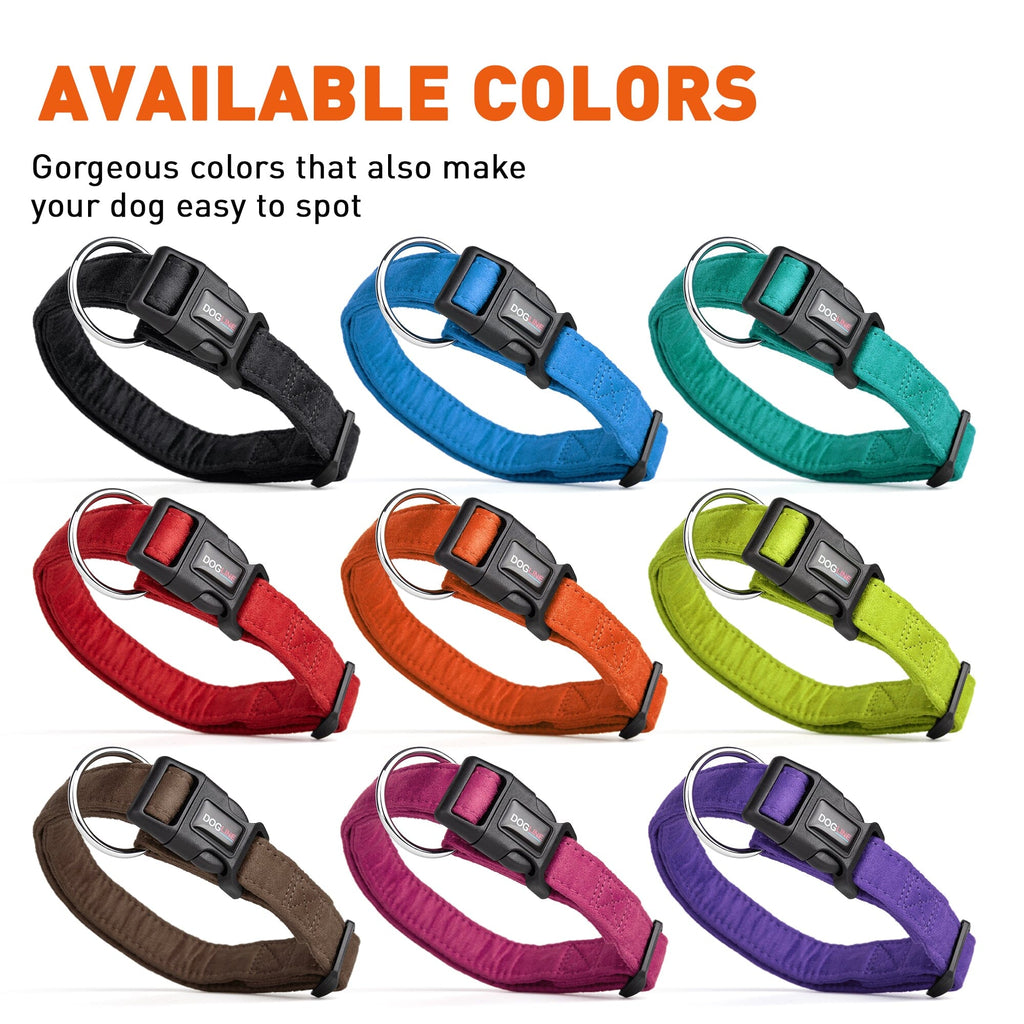 Comfort Microfiber Flat Dog Collar by Dogline