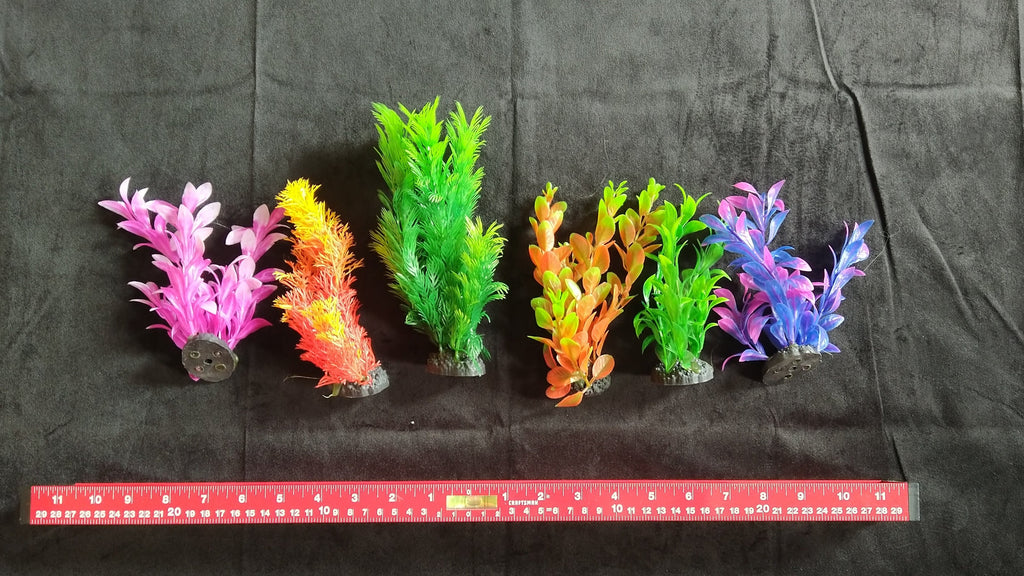 PremiumArtificial AquariumPlantPackage for Fish Tank, Small COLOR 6 pack by Northeast Aquariums LLC