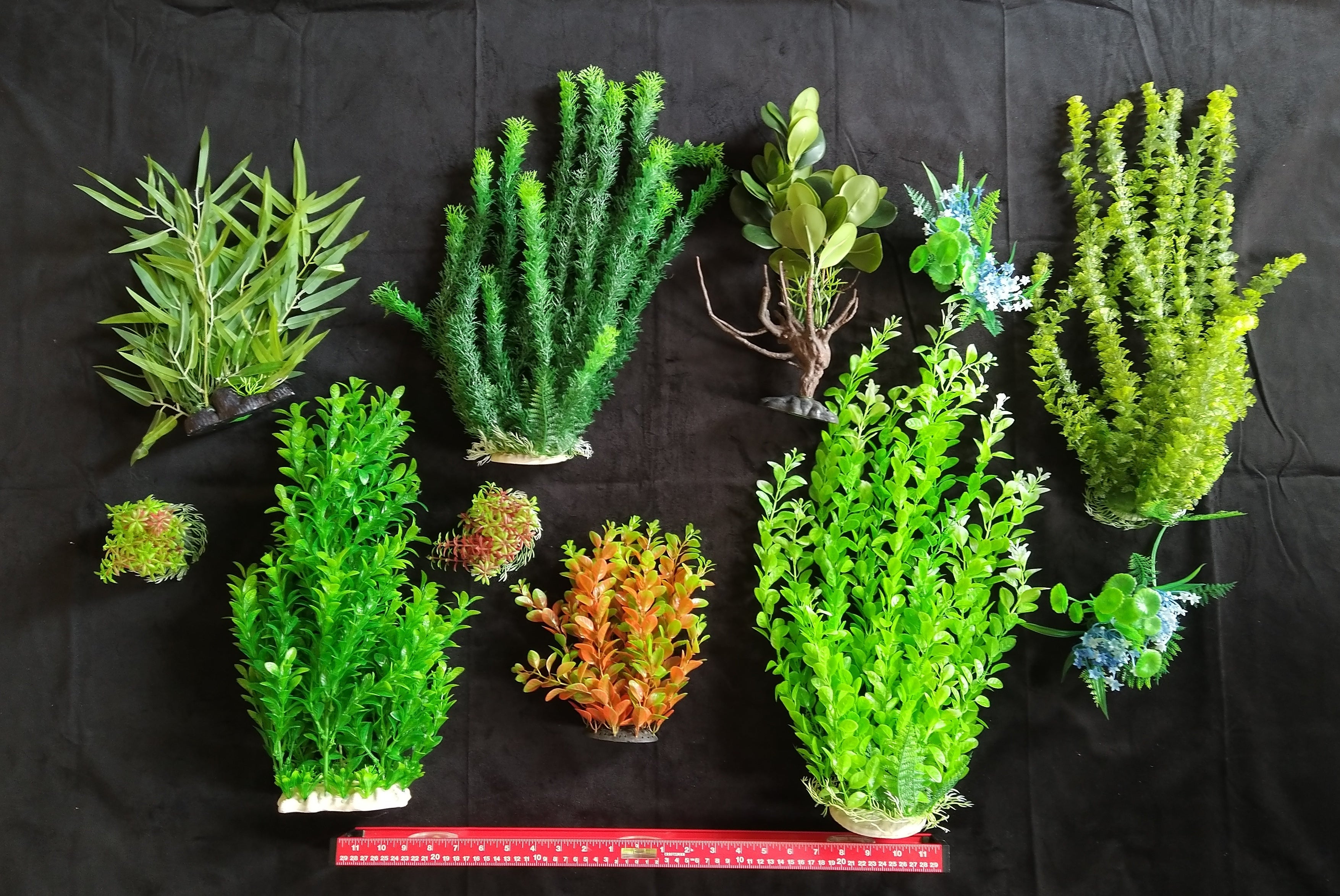 Premium Artificial Aquarium Plant Package for Fish Tank, LARGE GARDEN by Northeast Aquariums LLC