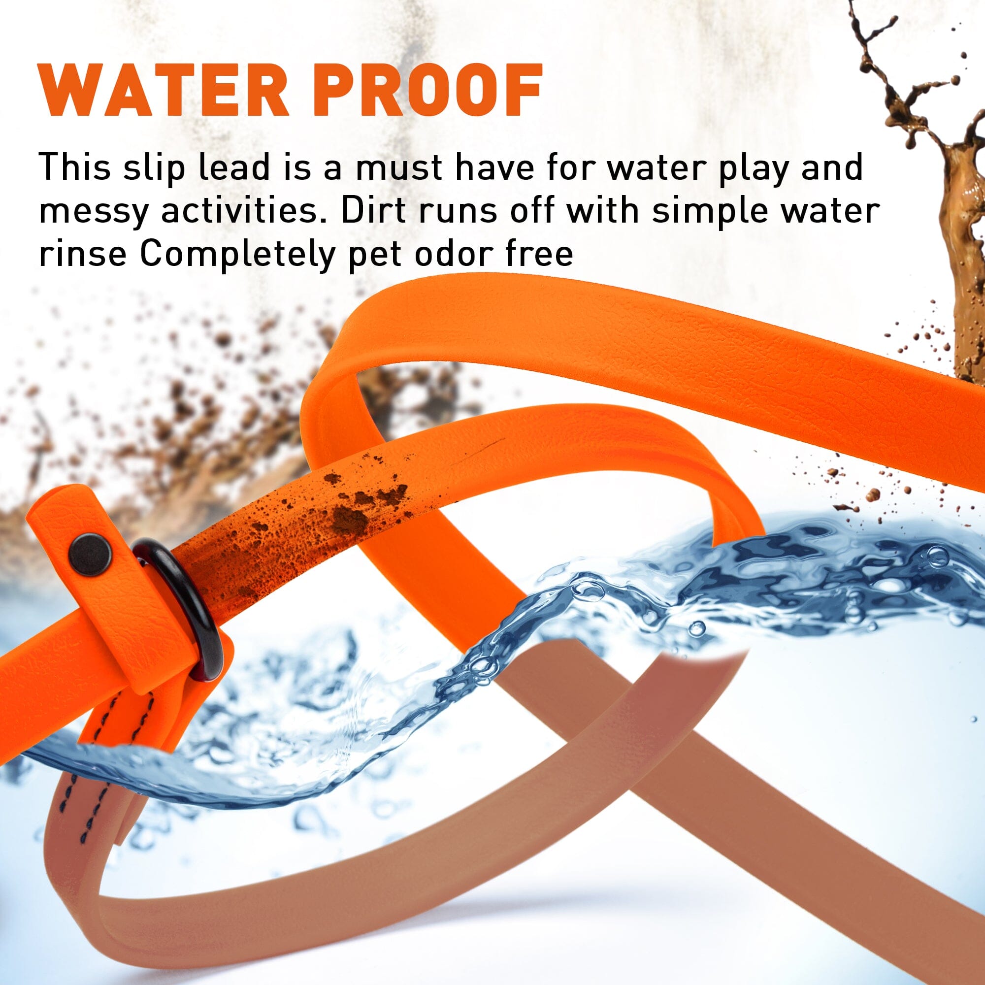 Biothane Slip Lead for Dogs, 5FT and 7FT by Dogline