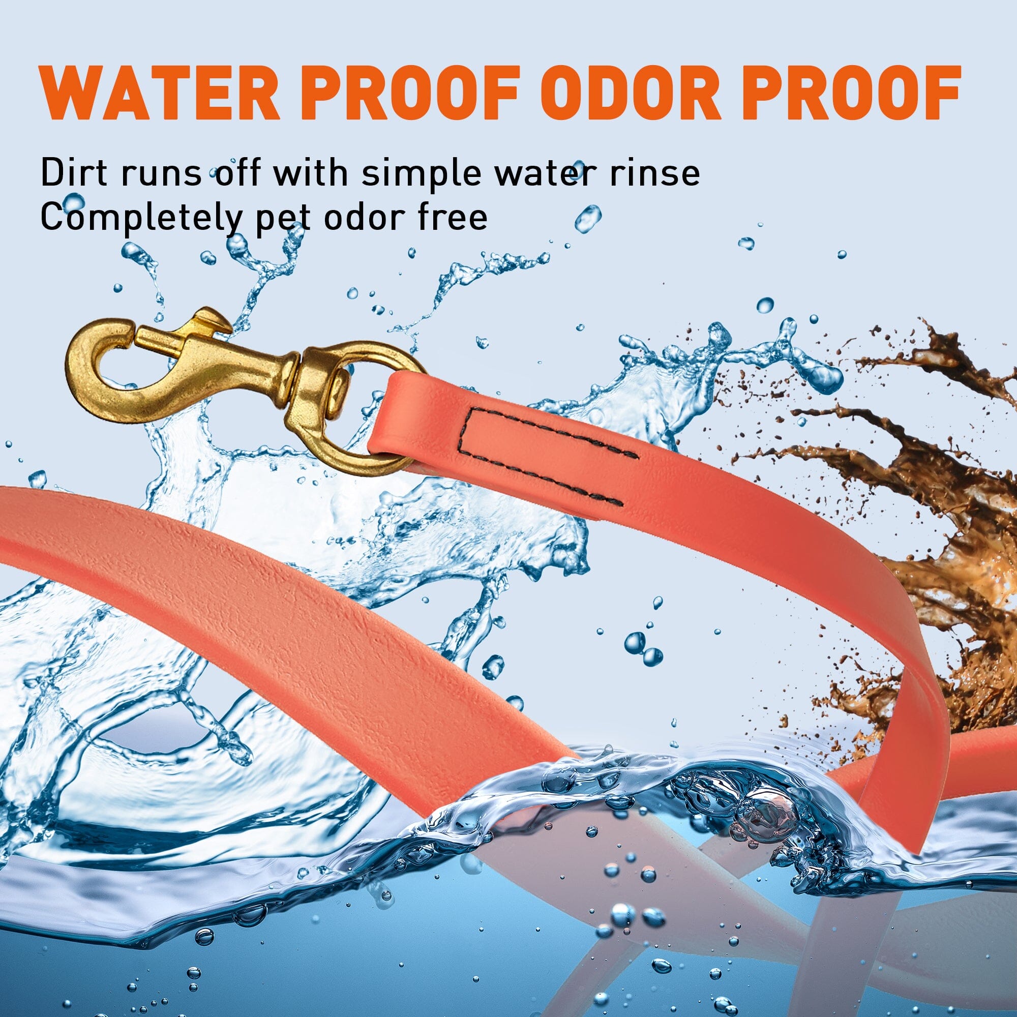 Viper Biothane Long Line 33 ft Lead with Brass Hardware by Dogline