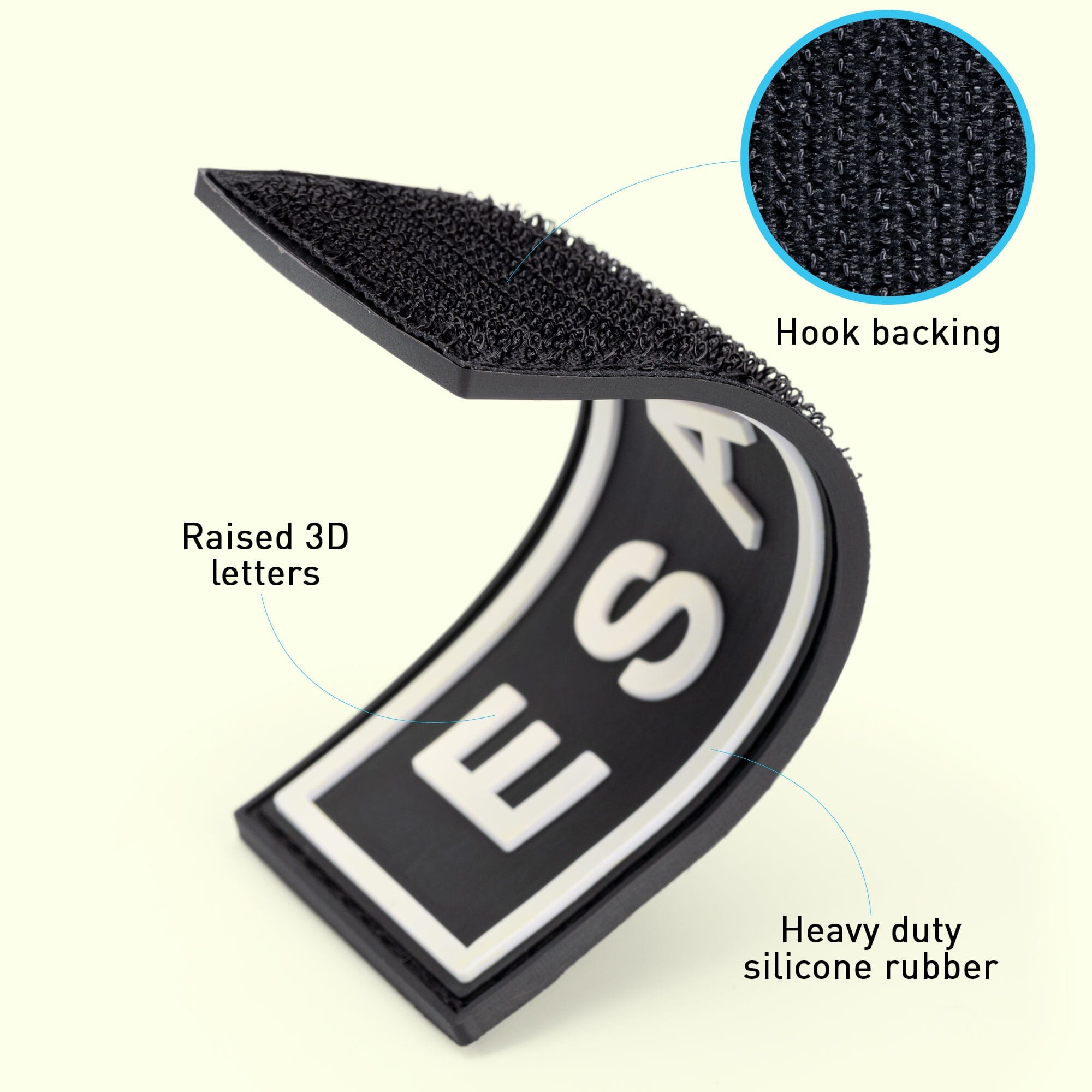 Dogline ESA Dog 3D Rubber Patches by Dogline