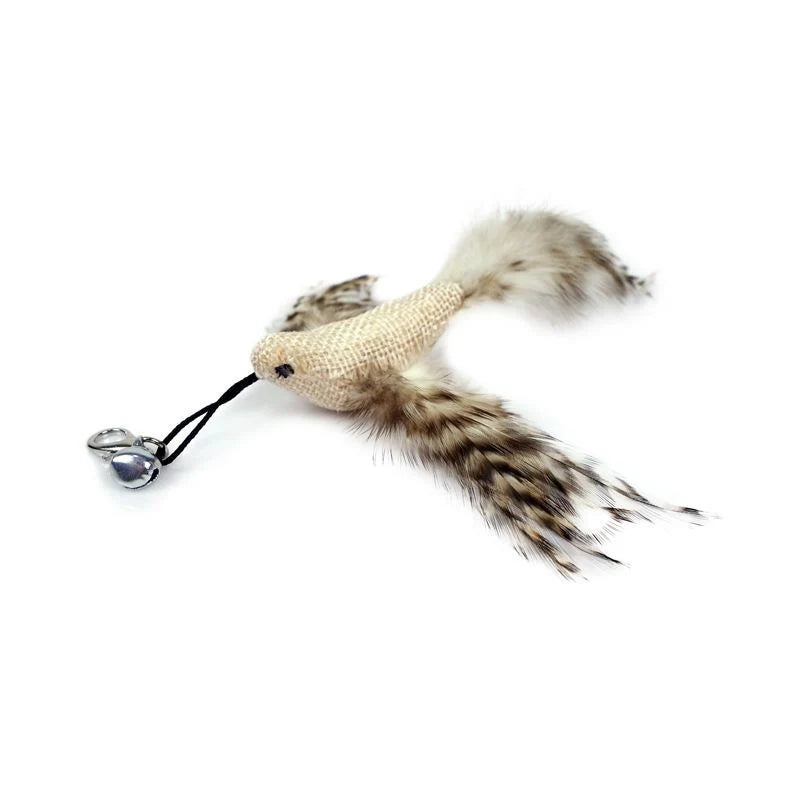 Interactive Cat Toy Feather Bird with Multiple Options by Love My Pet
