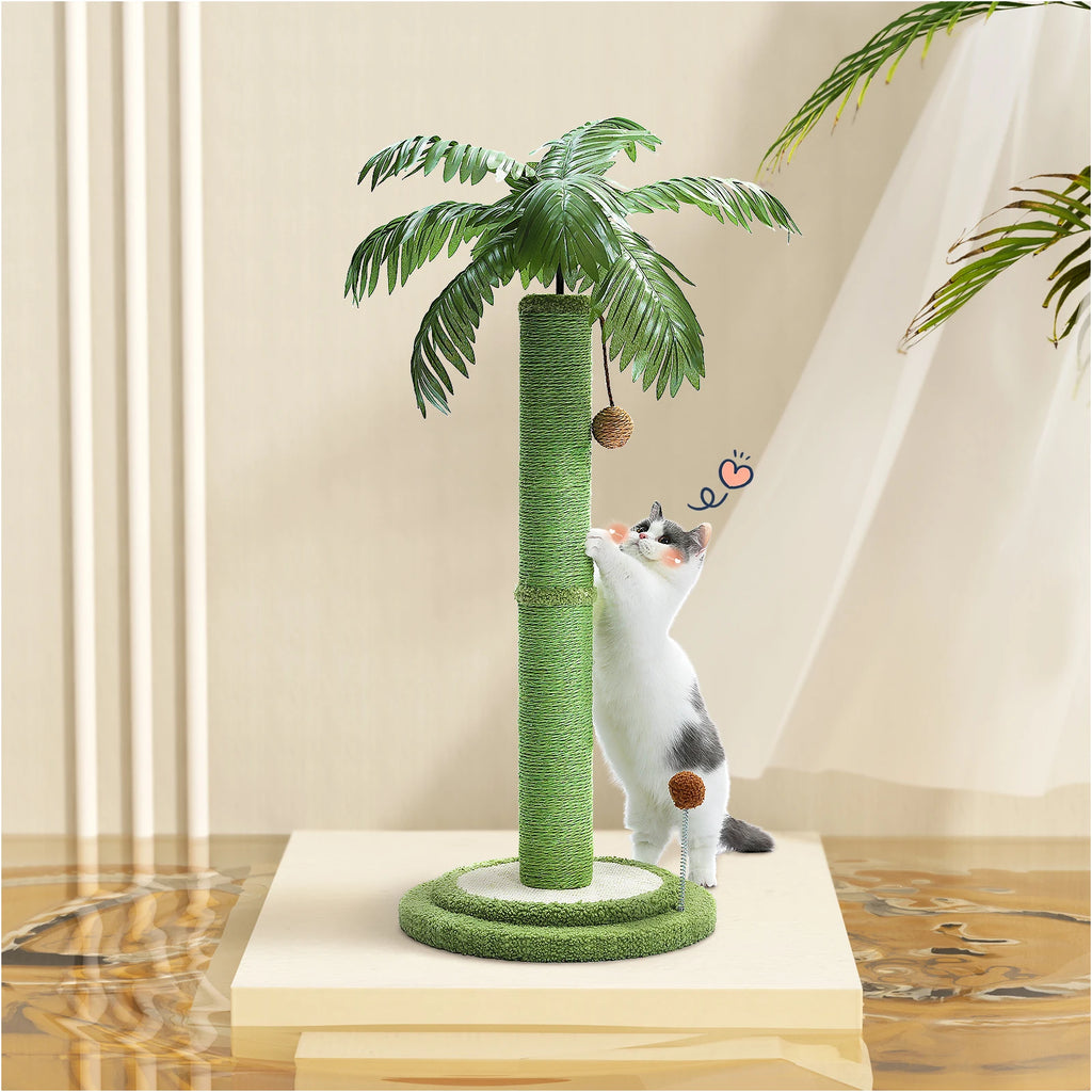 Cat Scratching Post with Interactive Balls Palm Tree by Love My Pet