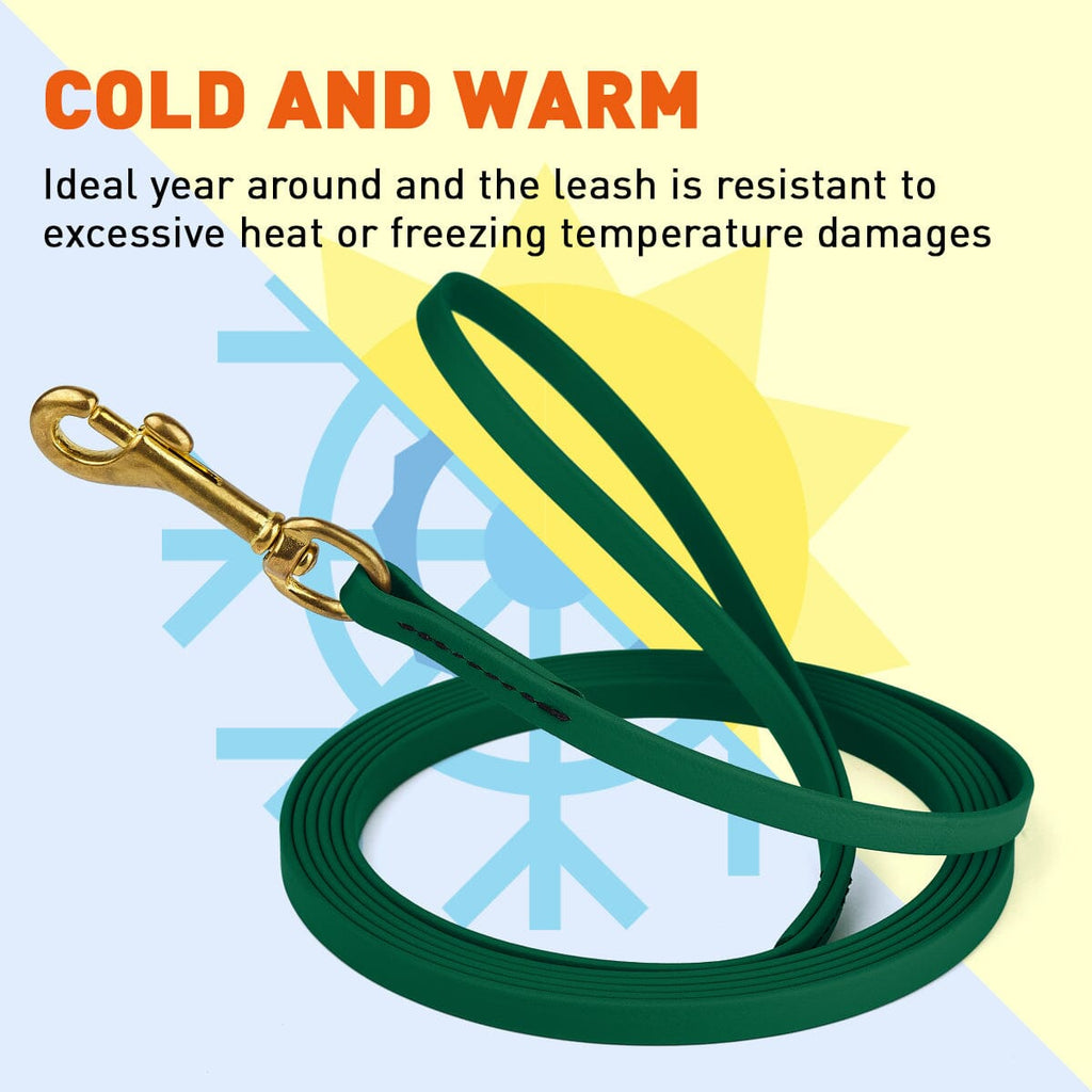 Viper Biothane Long Line 10 ft Lead with Brass Hardware by Dogline