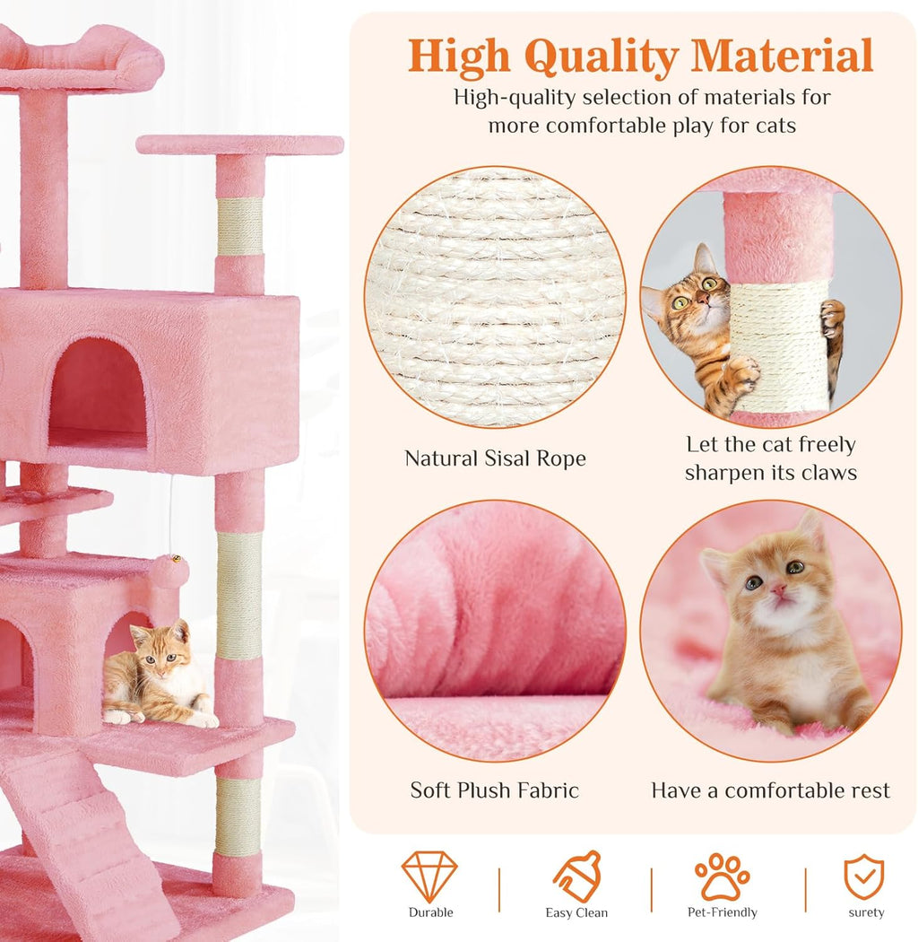 Cat Tree Multi-level With Sisal Grab Post