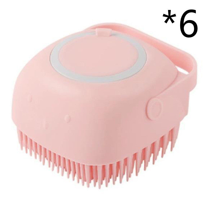 Silicone Dog Bath Massage Grooming Brush by Amazing Pet Bargains