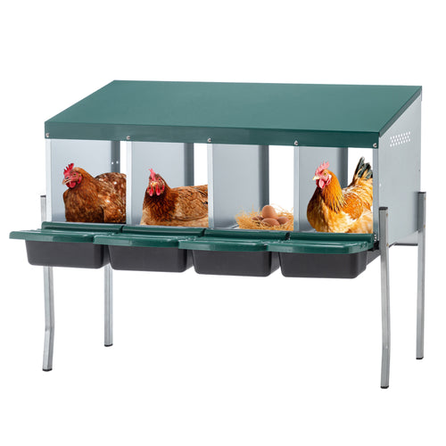4-Hole Chicken Nest, With Legs And Cover To Protect Eggs by VetsPetStore
