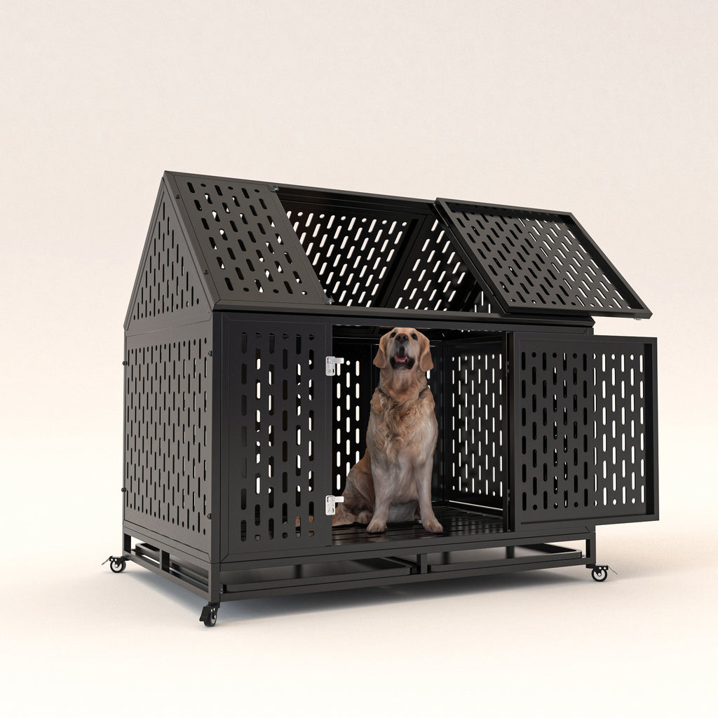 45 inch Heavy Duty Dog Crate by VetsPetStore