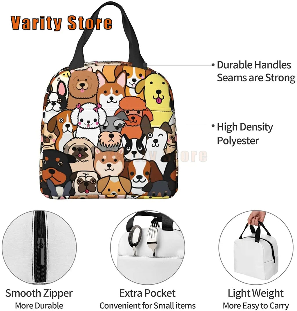 Cartoon Dog Anime Lunch Bag by Love My Pet
