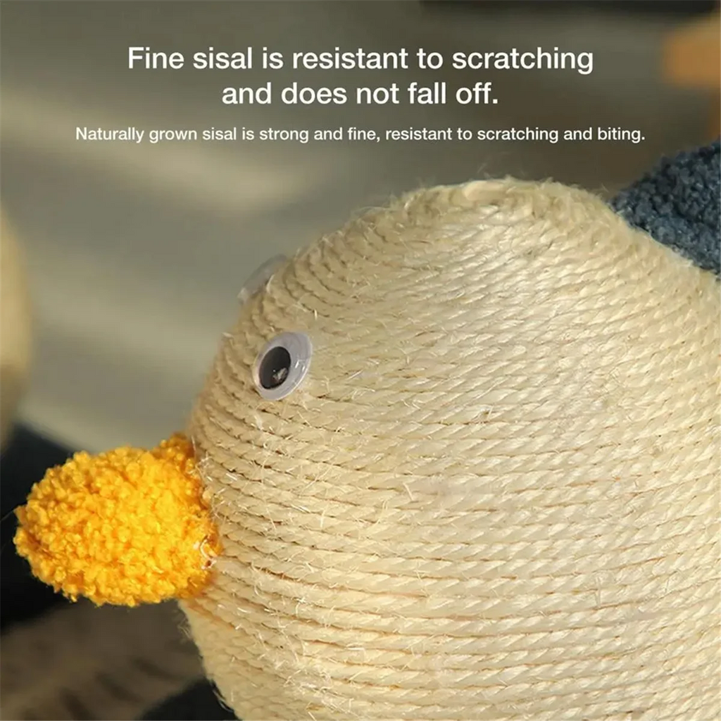 Sisal Cat Scratching Mat Interactive Toy Duck-Shaped by Love My Pet