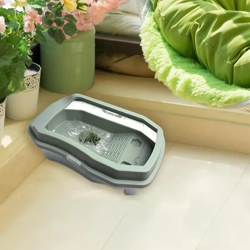 Turtle Tank Detachable Double Layers Habitat With Lid by Love My Pet