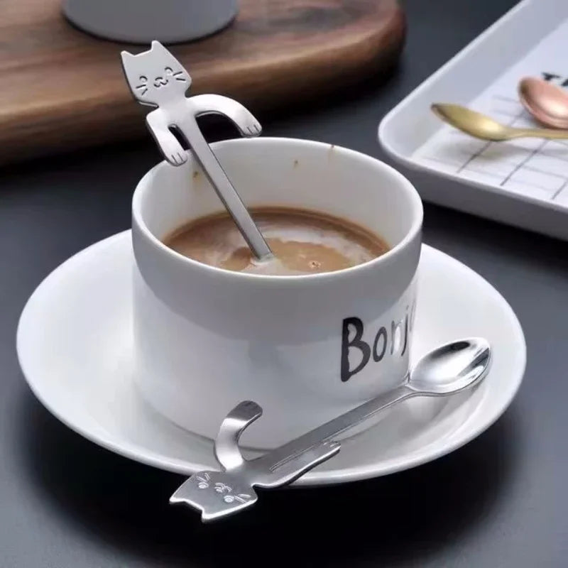Stainless Steel Cat Coffee Spoon by Love My Pet