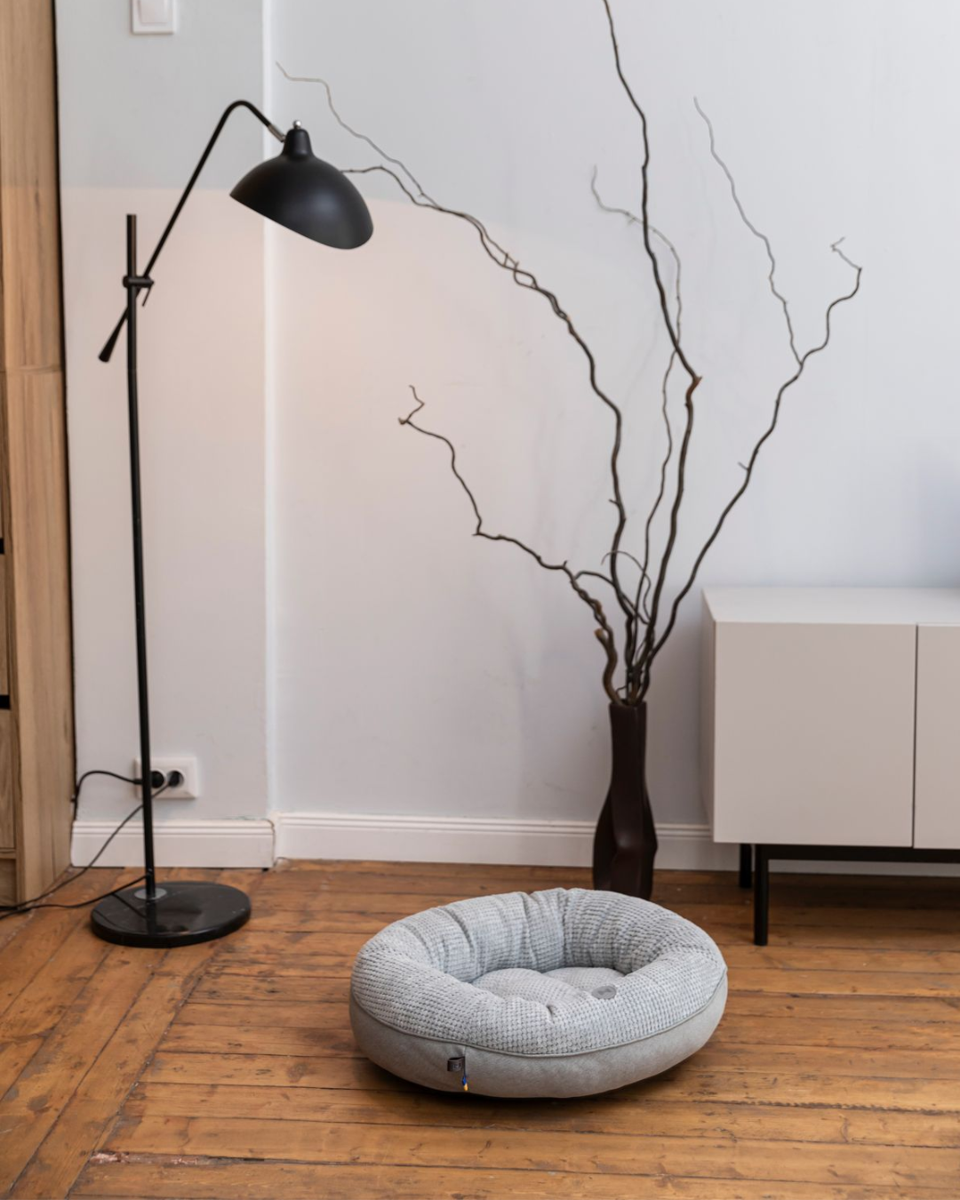 Chester & Lee | Moonlight Gray Donut Dog Bed by Chester & Lee