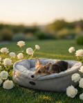 Chester & Lee | Furry Bagel Dog Bed by Chester & Lee